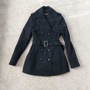 Black Wool Peacoat